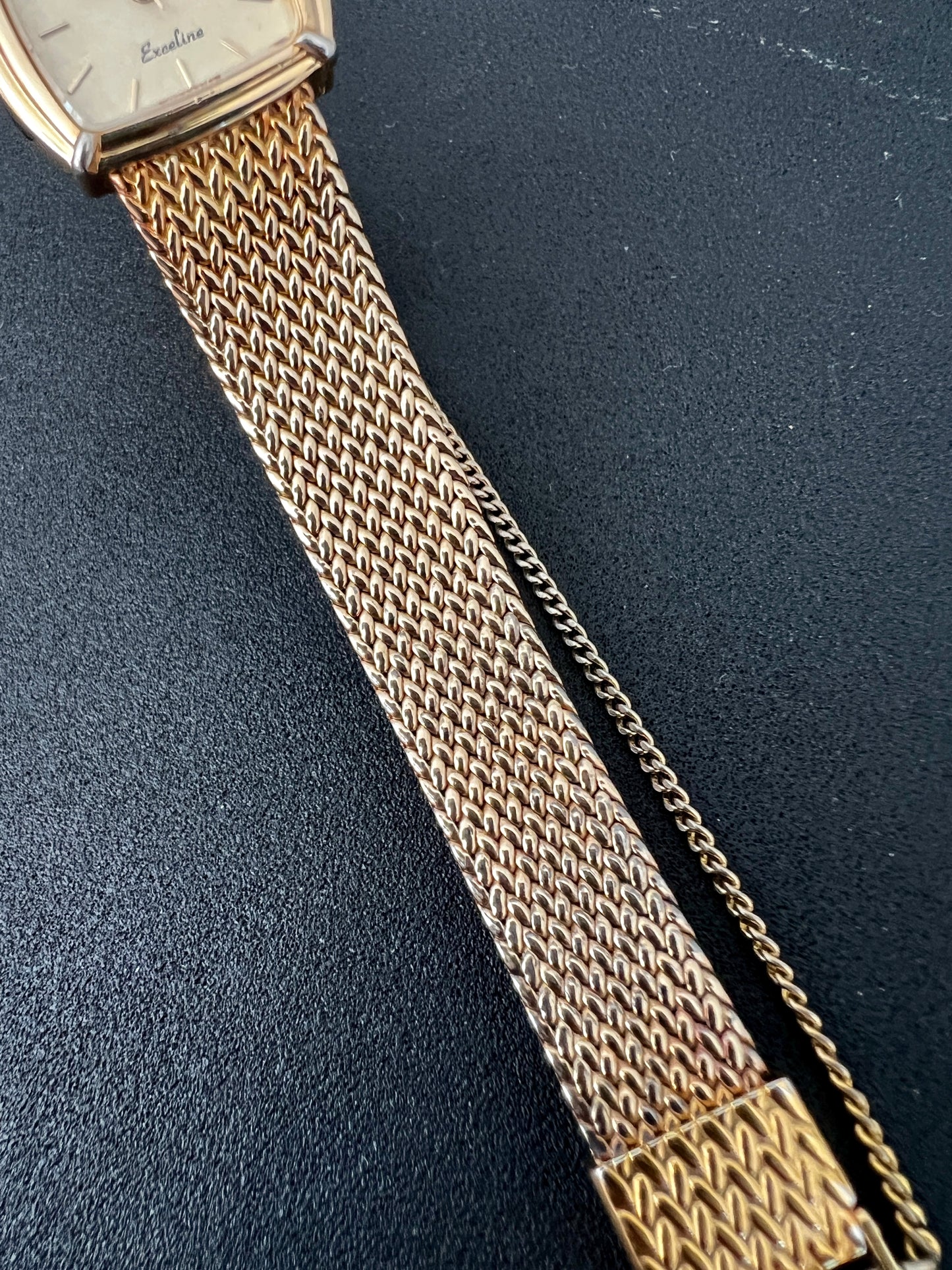 Seiko Exceline Gold Toned Cushion Woman's Watch