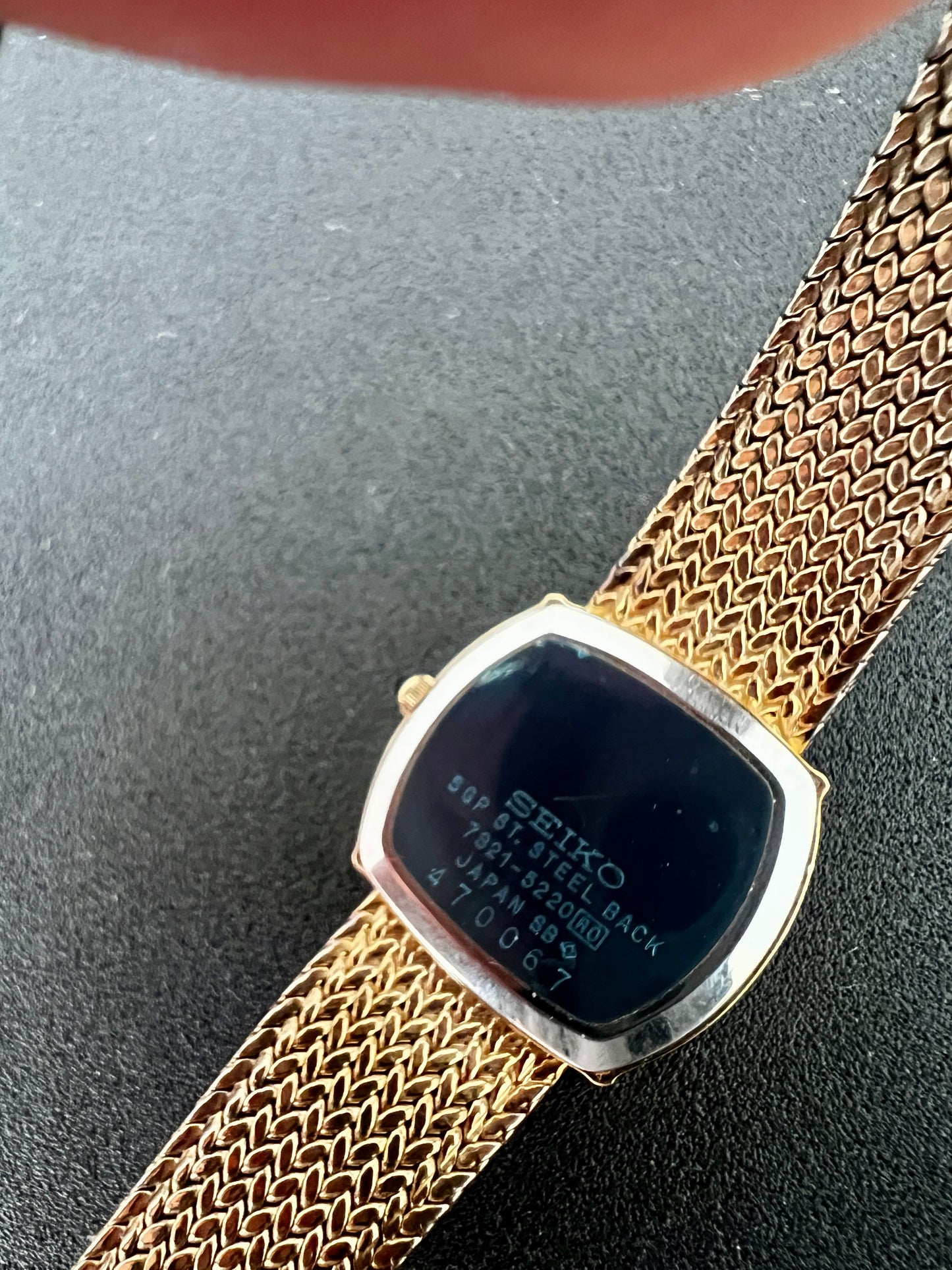 Seiko Exceline Gold Toned Cushion Woman's Watch