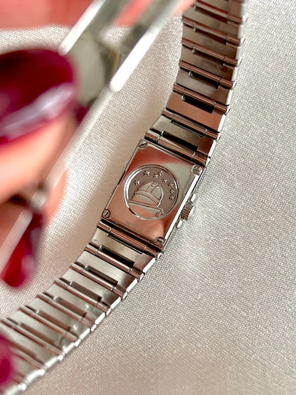 Omega Constellation Quadra Pink Mother of Pearl Dial Women's Watch