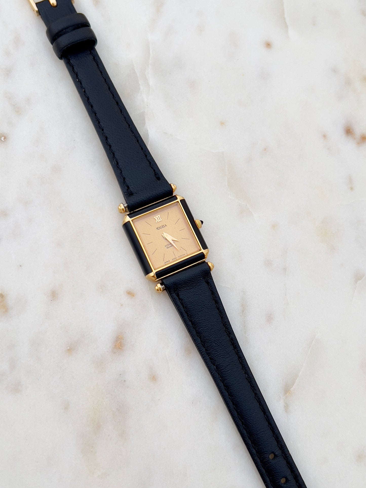 Citizen Excela Square Women's Watch with Enamel Accent