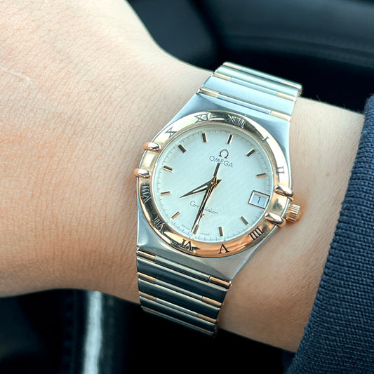 Omega Constellation Two Tone Watch 33mm