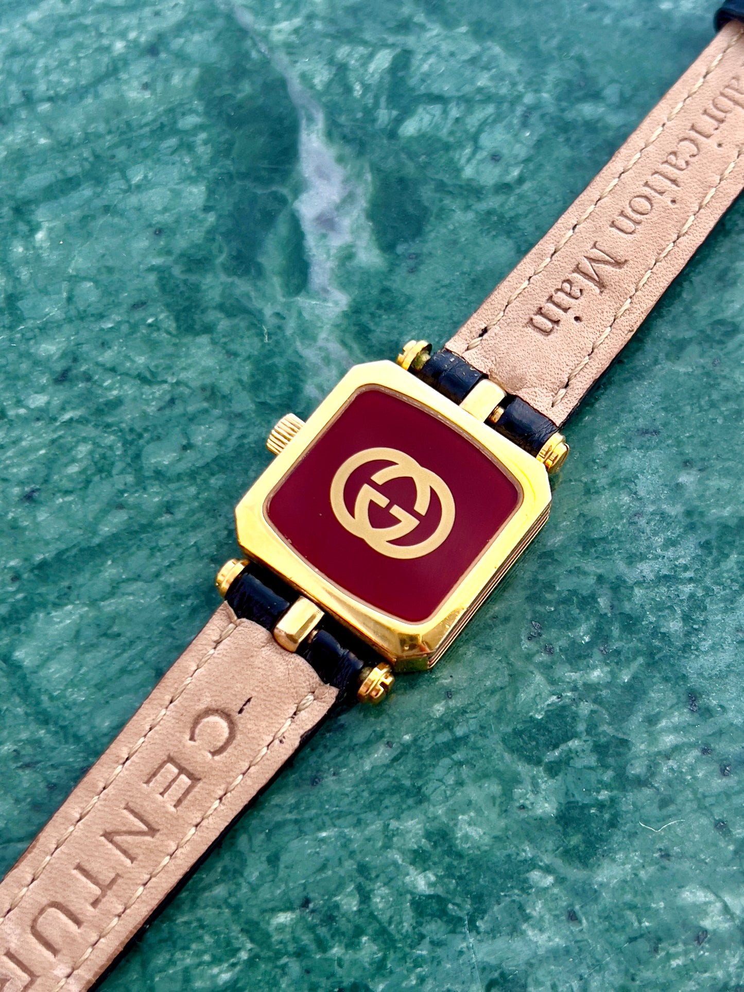 Gucci Sherry Gold Soft Square Ladies Watch