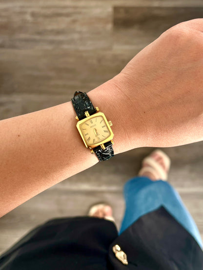 Gucci Sherry Gold Soft Square Ladies Watch
