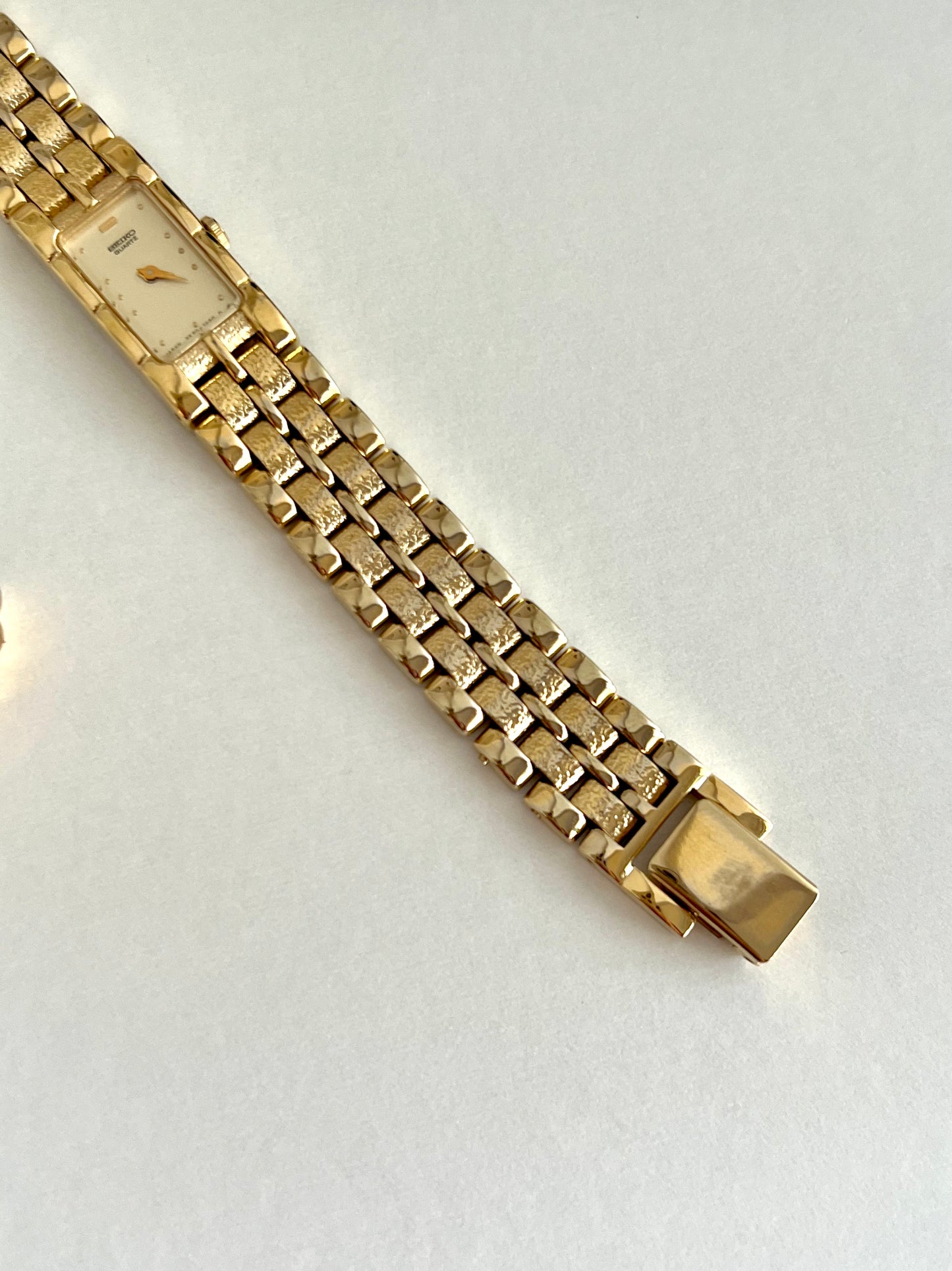 Seiko Gold Textured Bracelet Women's Watch