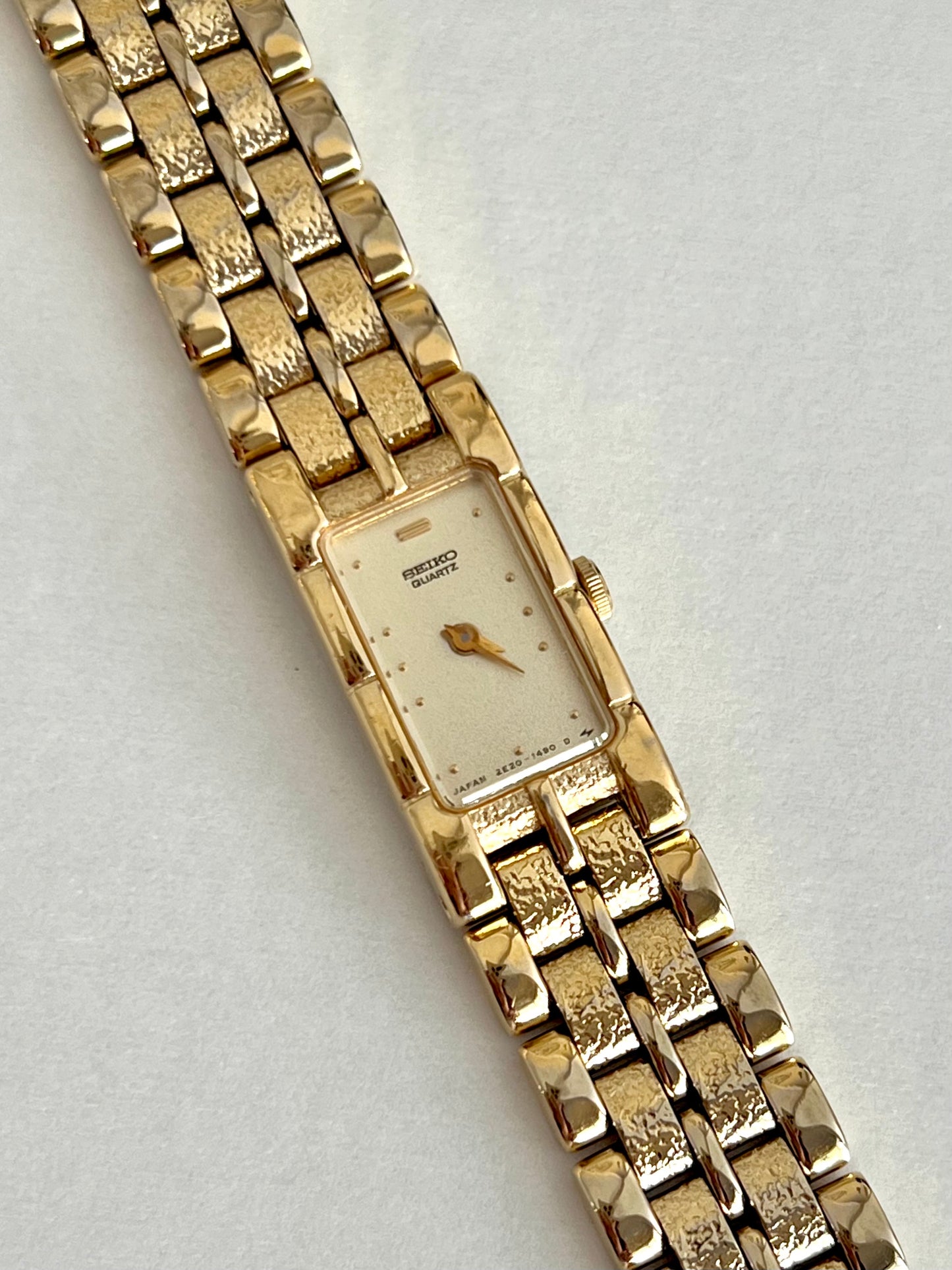 Seiko Gold Textured Bracelet Women's Watch