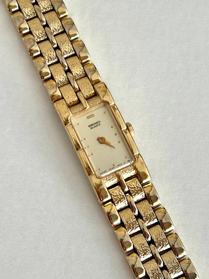 Seiko Gold Textured Bracelet Women's Watch