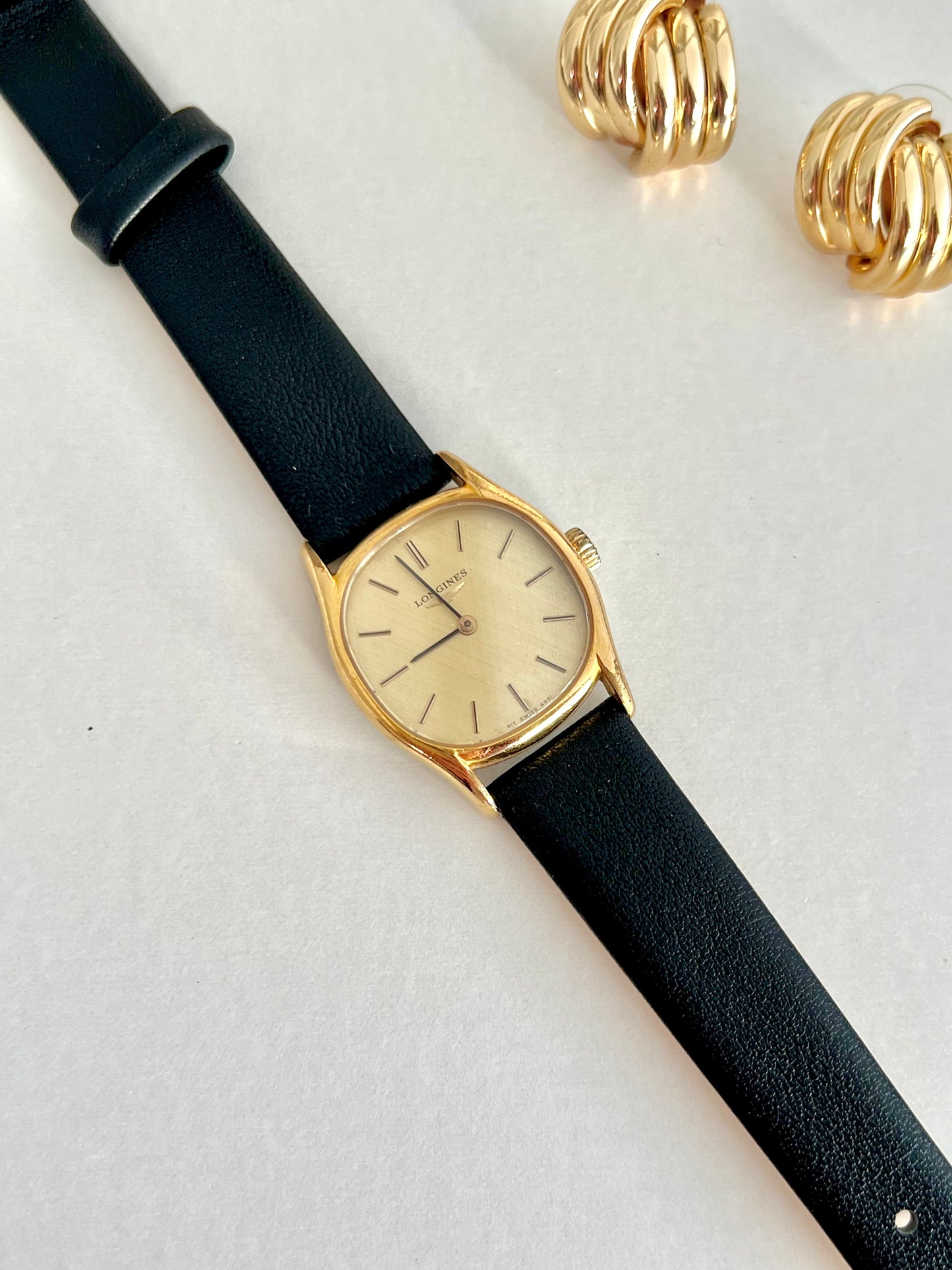 Longines Gold Tone Cushion Case Women’s Watch