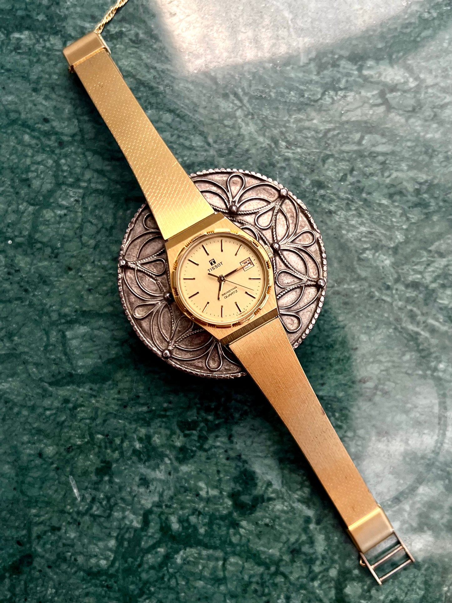 Tissot Seastar Gold Tone Woman's Watch