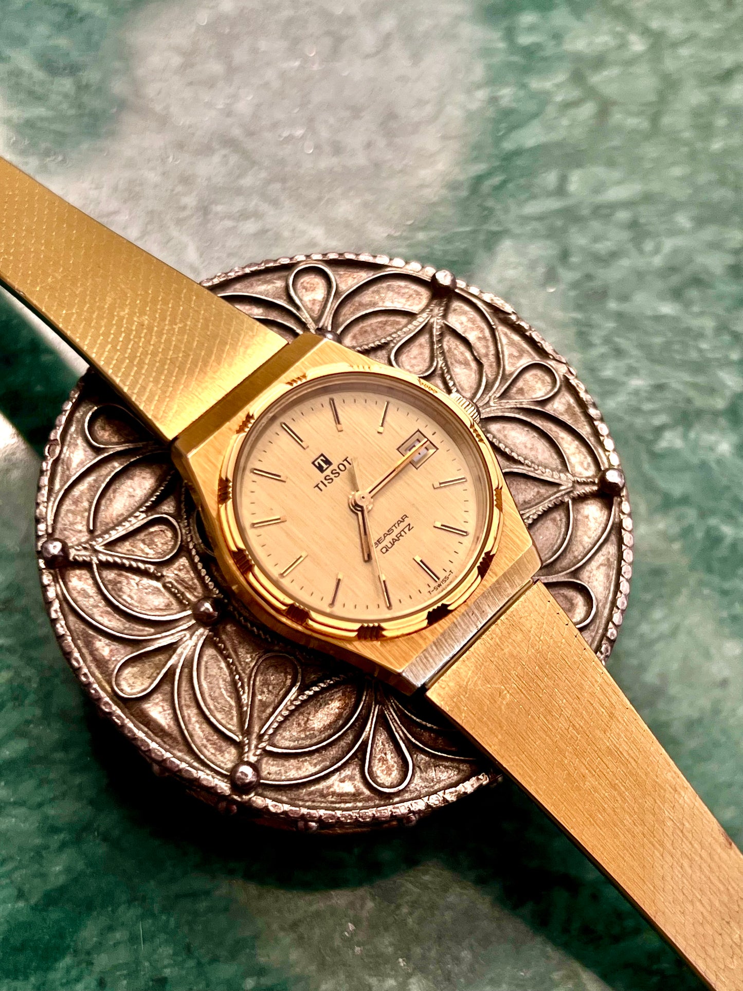 Tissot Seastar Gold Tone Woman's Watch