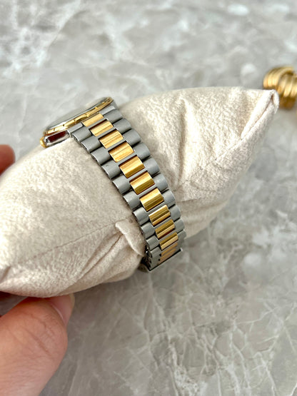 Tissot Seastar Two-Tone Watch with Gold Dial and Date