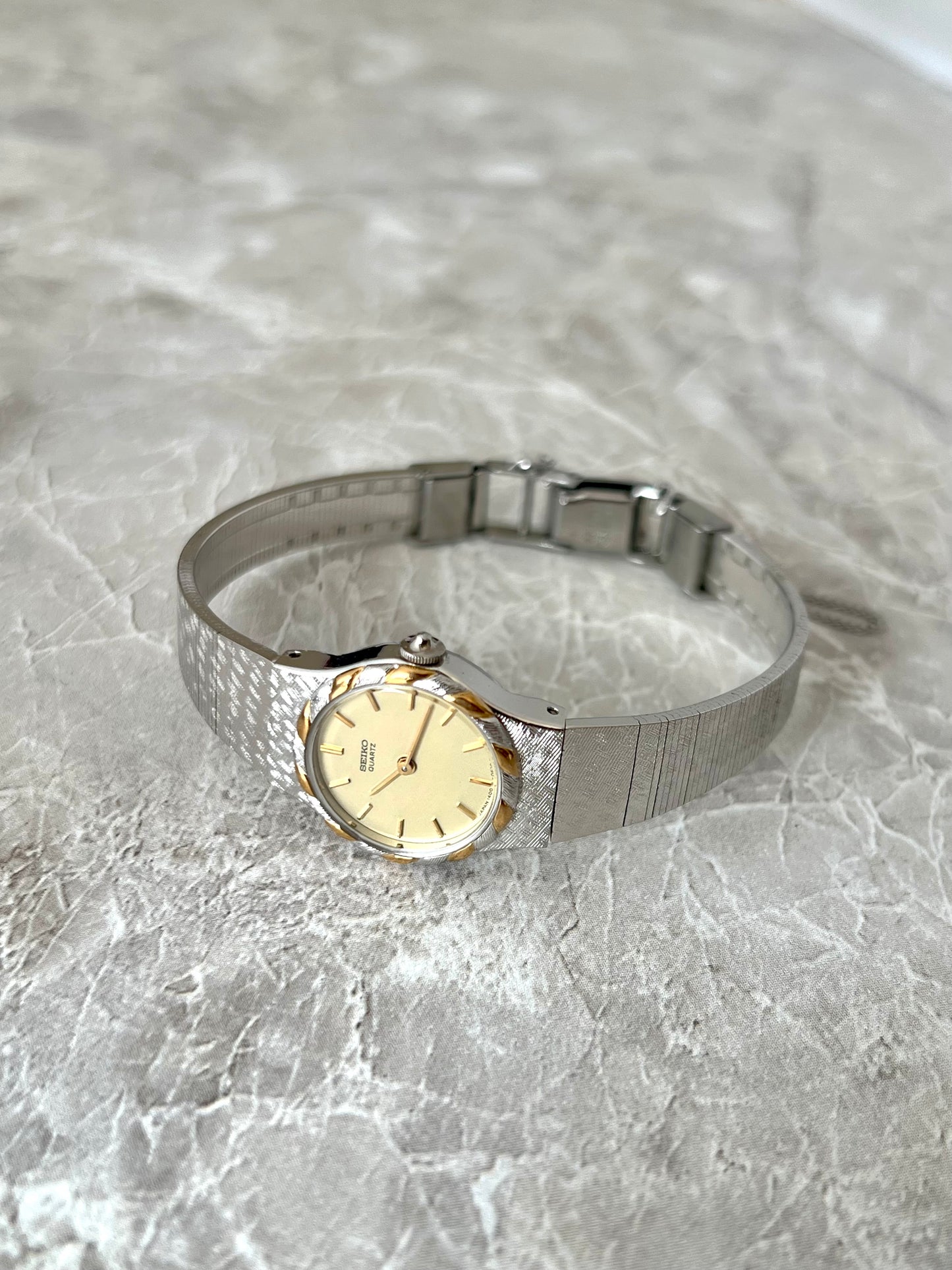 Seiko Two Tone Textured Bracelet Women’s Watch