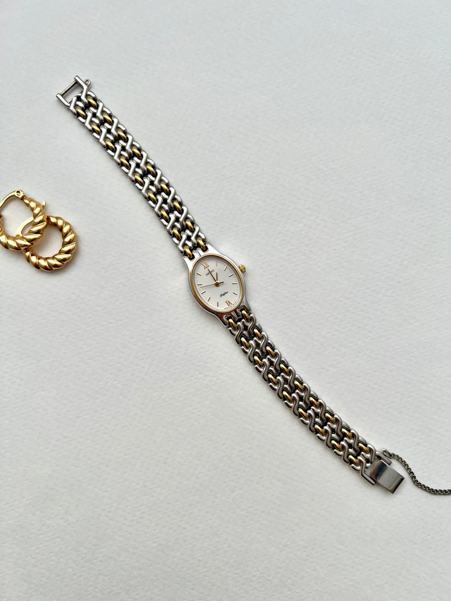 Seiko Belfina Two Tone Bracelet Style Women’s Watch