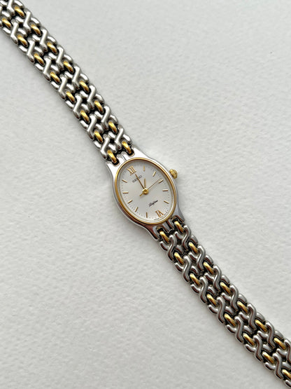 Seiko Belfina Two Tone Bracelet Style Women’s Watch
