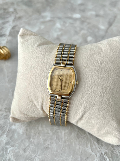 Christian Dior Tonneau Two Tone Roller Bracelet Women’s Watch