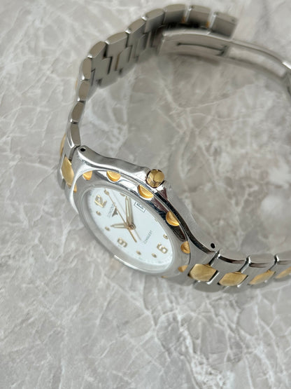 Longines Conquest Champagne Gold Dial Two Tone Women’s Watch White Dial