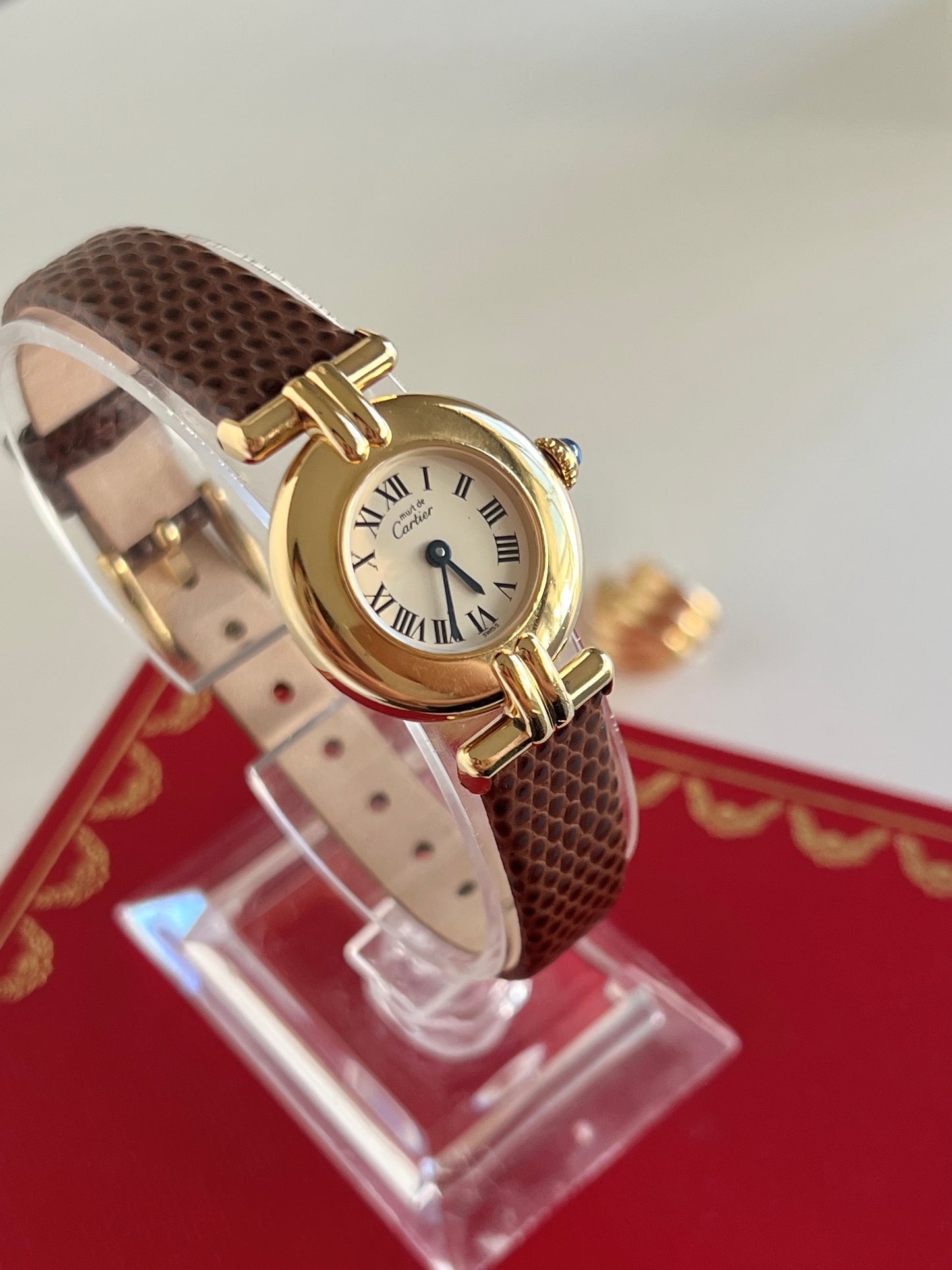 Must de Cartier Colisee Roman Dial Womens Watch