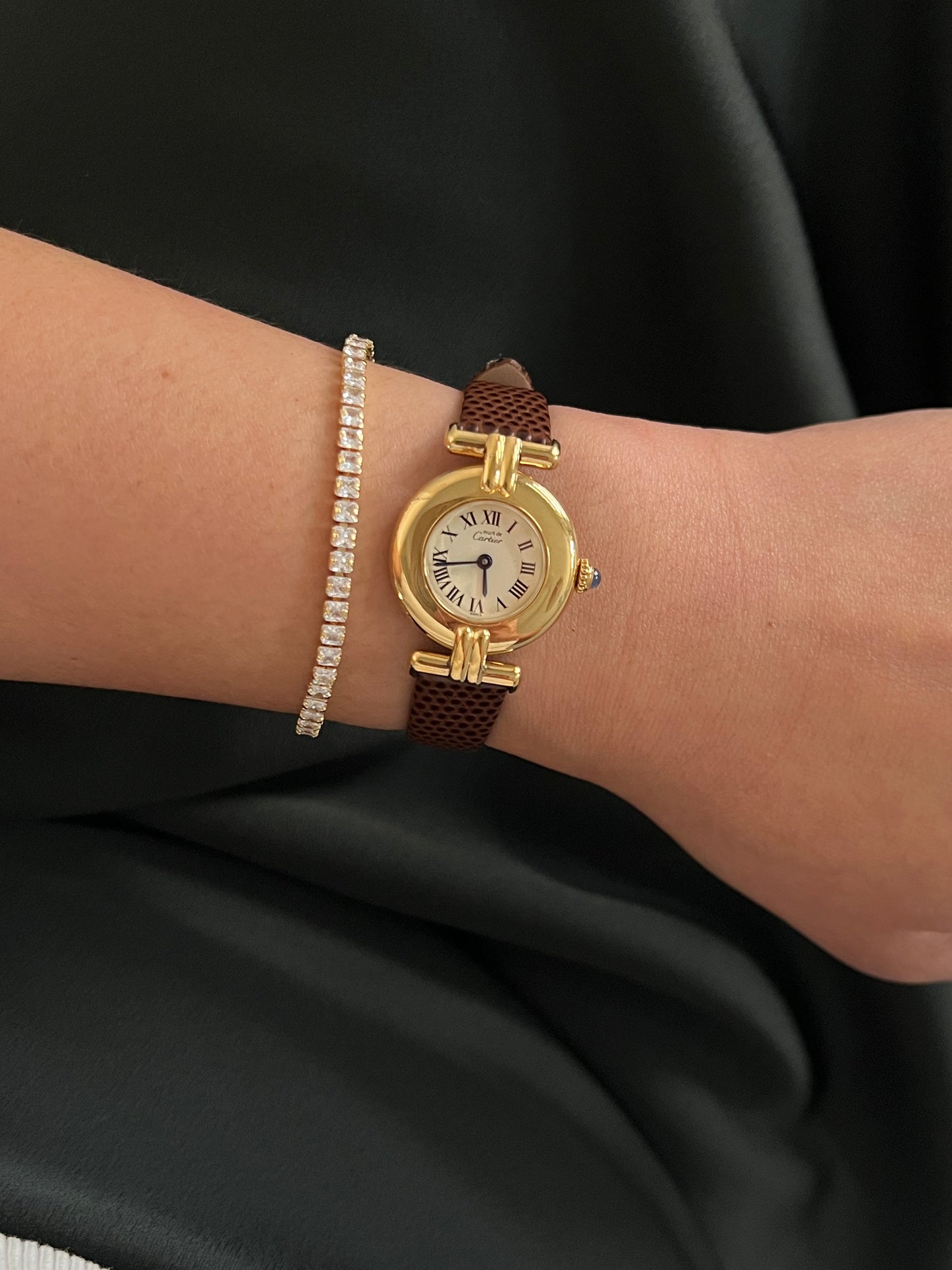 Must de Cartier Colisee Roman Dial Womens Watch