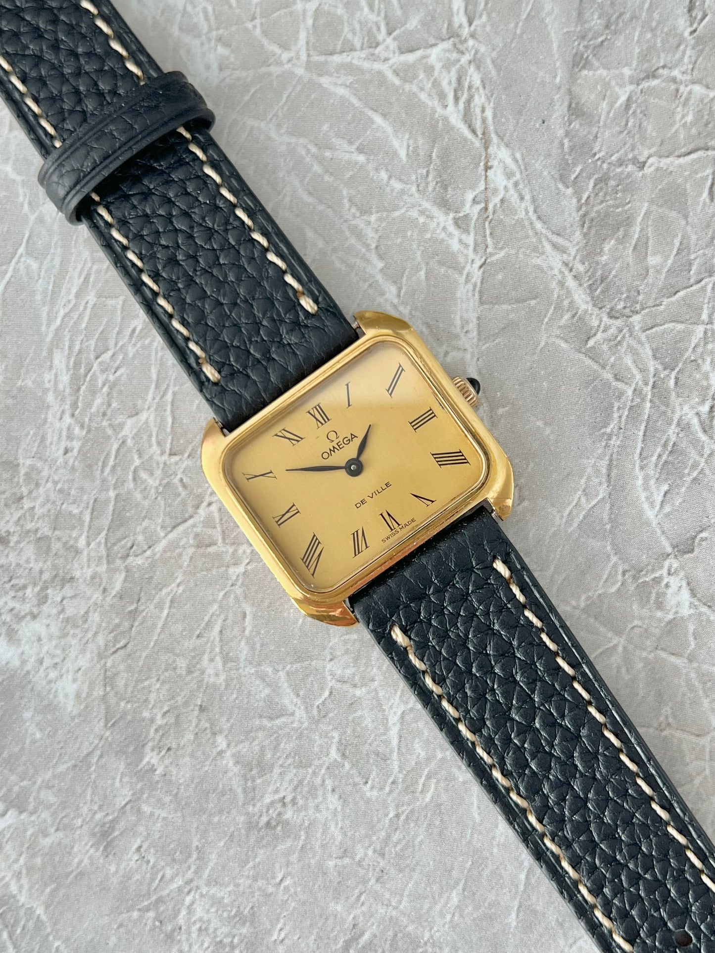 Omega De Ville Square Roman Dial Watch