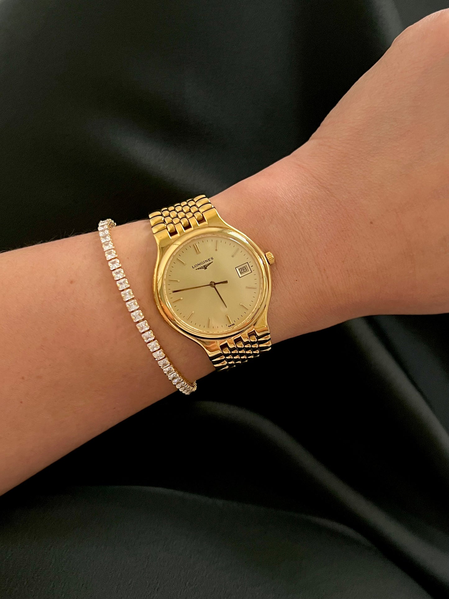 Longines Flagship Round Unisex Watch with Date Window