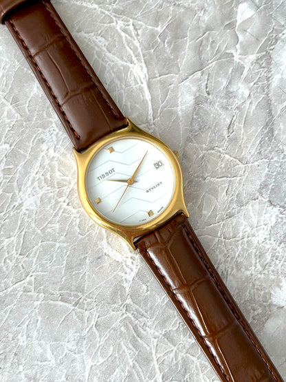 Tissot Stylist Geometric White Dial Watch