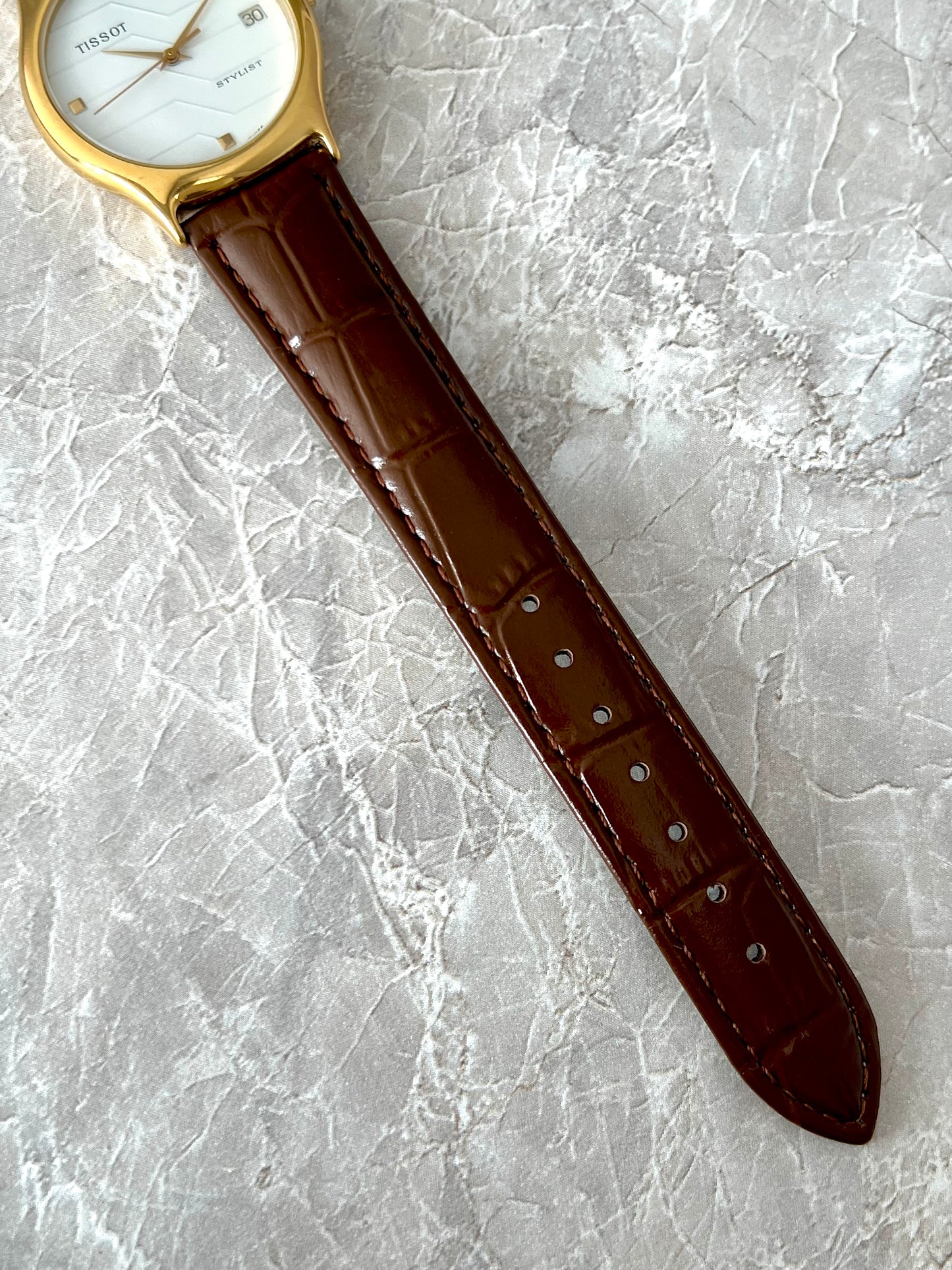 Tissot Stylist Geometric White Dial Watch