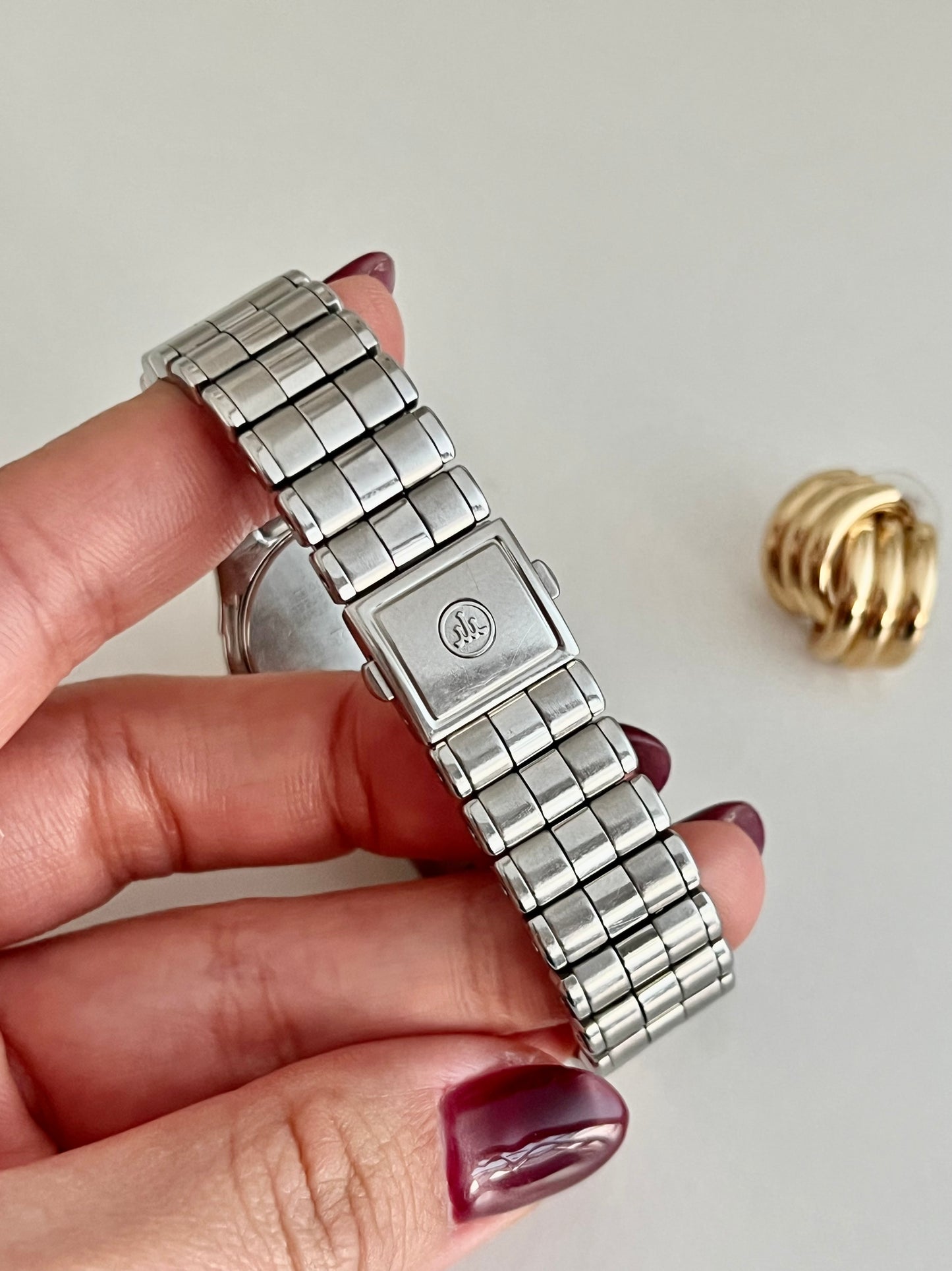 Credor by Seiko Silver Bracelet Women's Watch in Soft Blush Dial