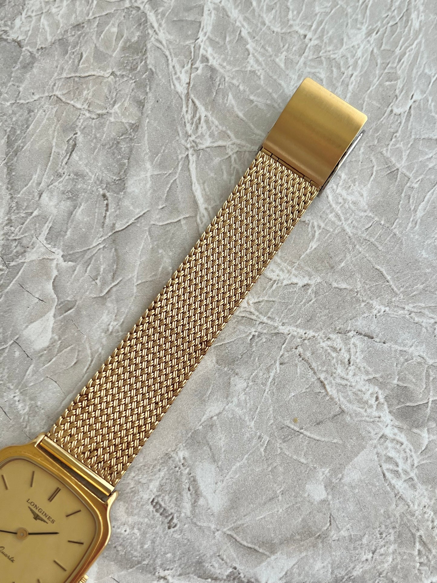 Longines Gold Tone Cushion Watch