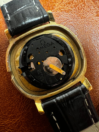 Omega De Ville Cushion Gold Toned Woman's Watch