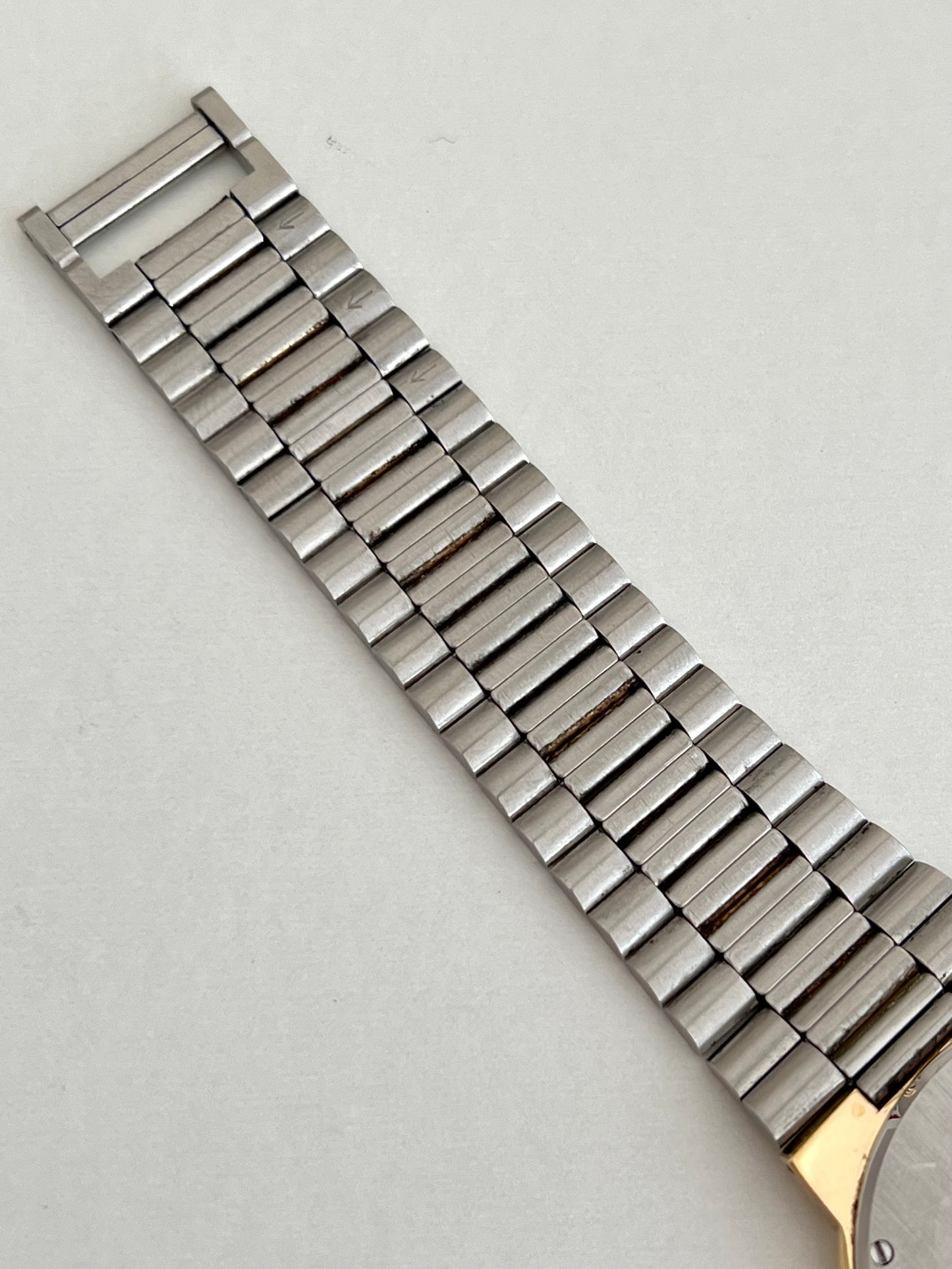 Omega De Ville Gold Tone Unisex Watch with Integrated Bracelet