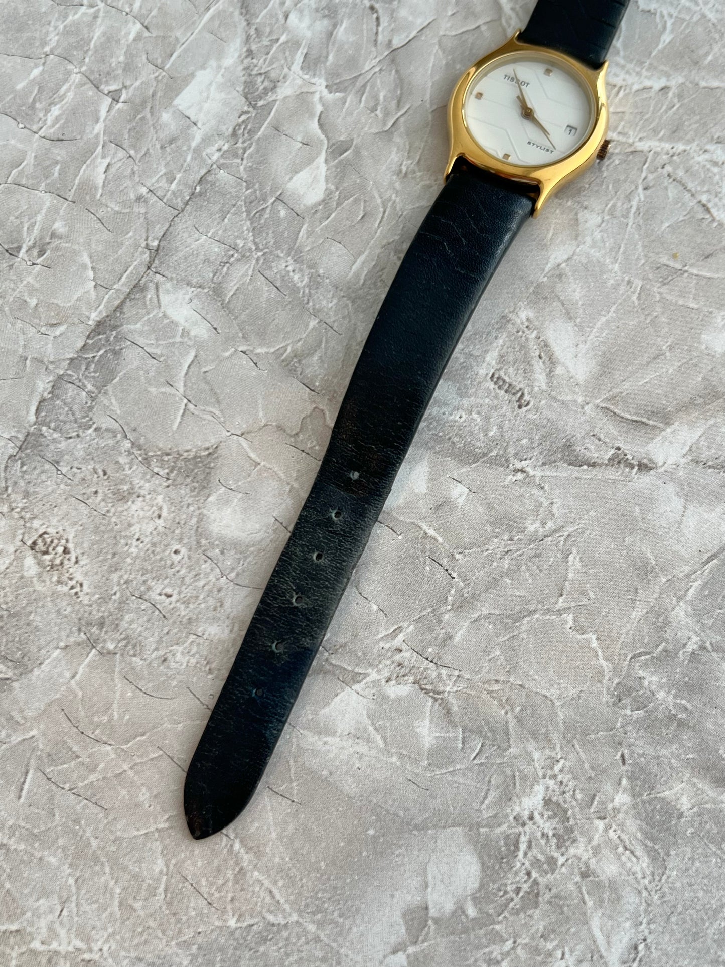 Tissot Stylist Geometric White Dial Women's Watch