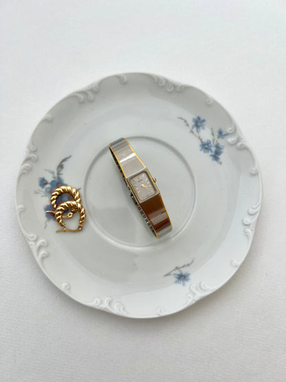 Seiko Petite Satin Bracelet Watch in Silver and Gold