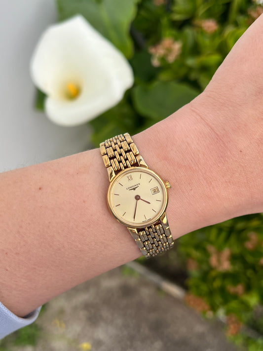 Longines Champagne Dial Gold Bracelet Women’s Watch