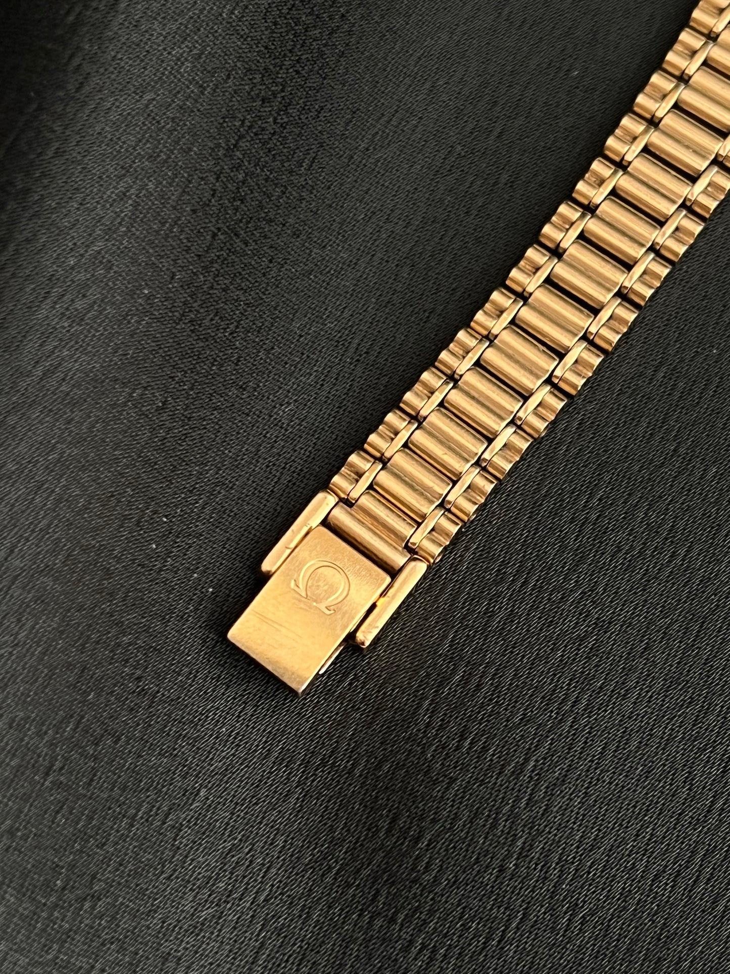 Omega De Ville Gold Tonneau Bracelet Women’s Watch