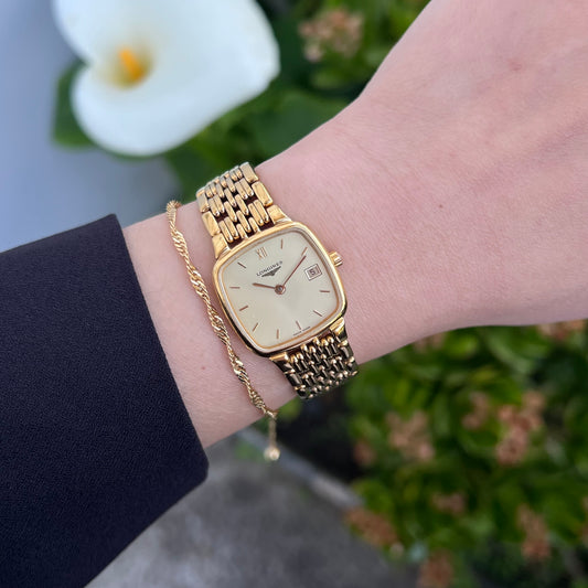 Longines Flagship Gold Rectangular Women’s Bracelet Watch