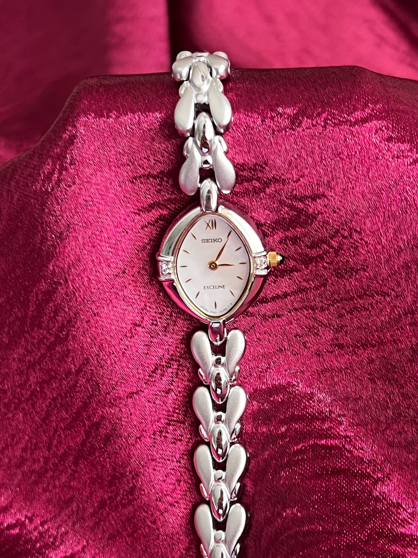 Seiko Exceline Elegant Watch with in-laid Diamonds