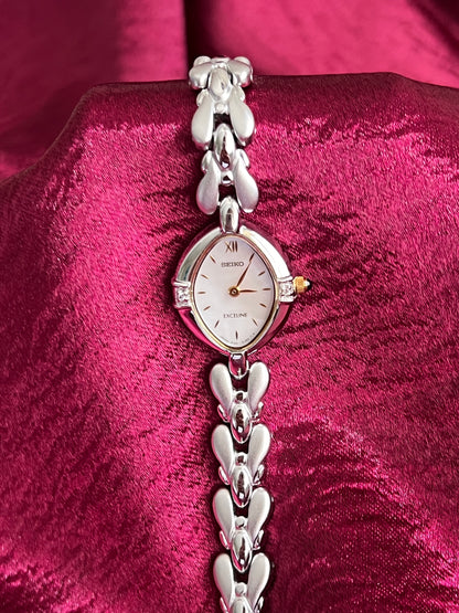Seiko Exceline Elegant Watch with in-laid Diamonds