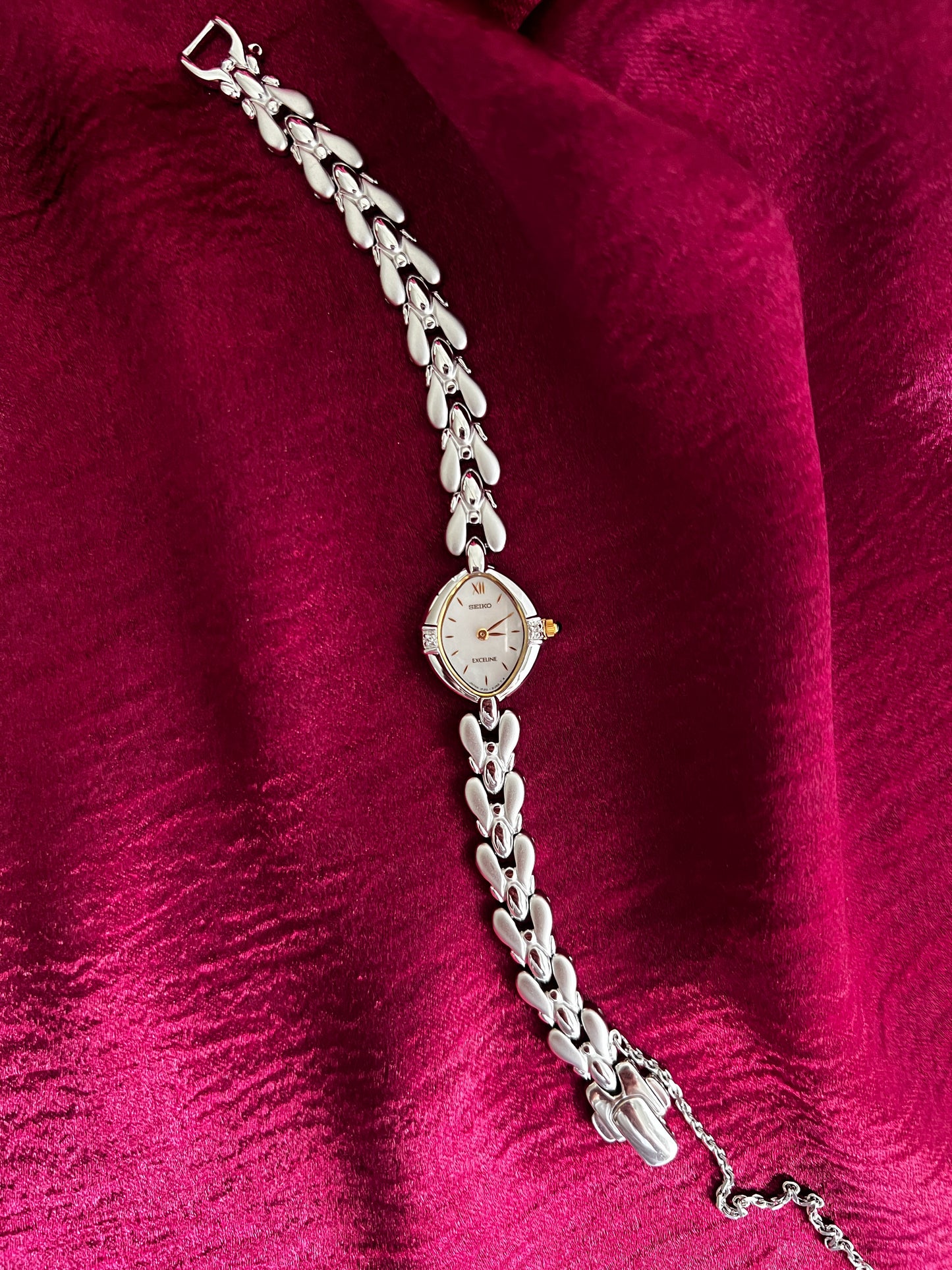 Seiko Exceline Elegant Watch with in-laid Diamonds
