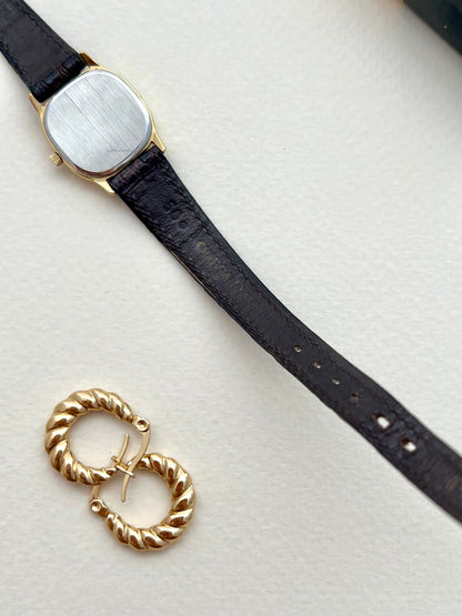 Omega De Ville Gold Tone Cushioned Square Women's Watch