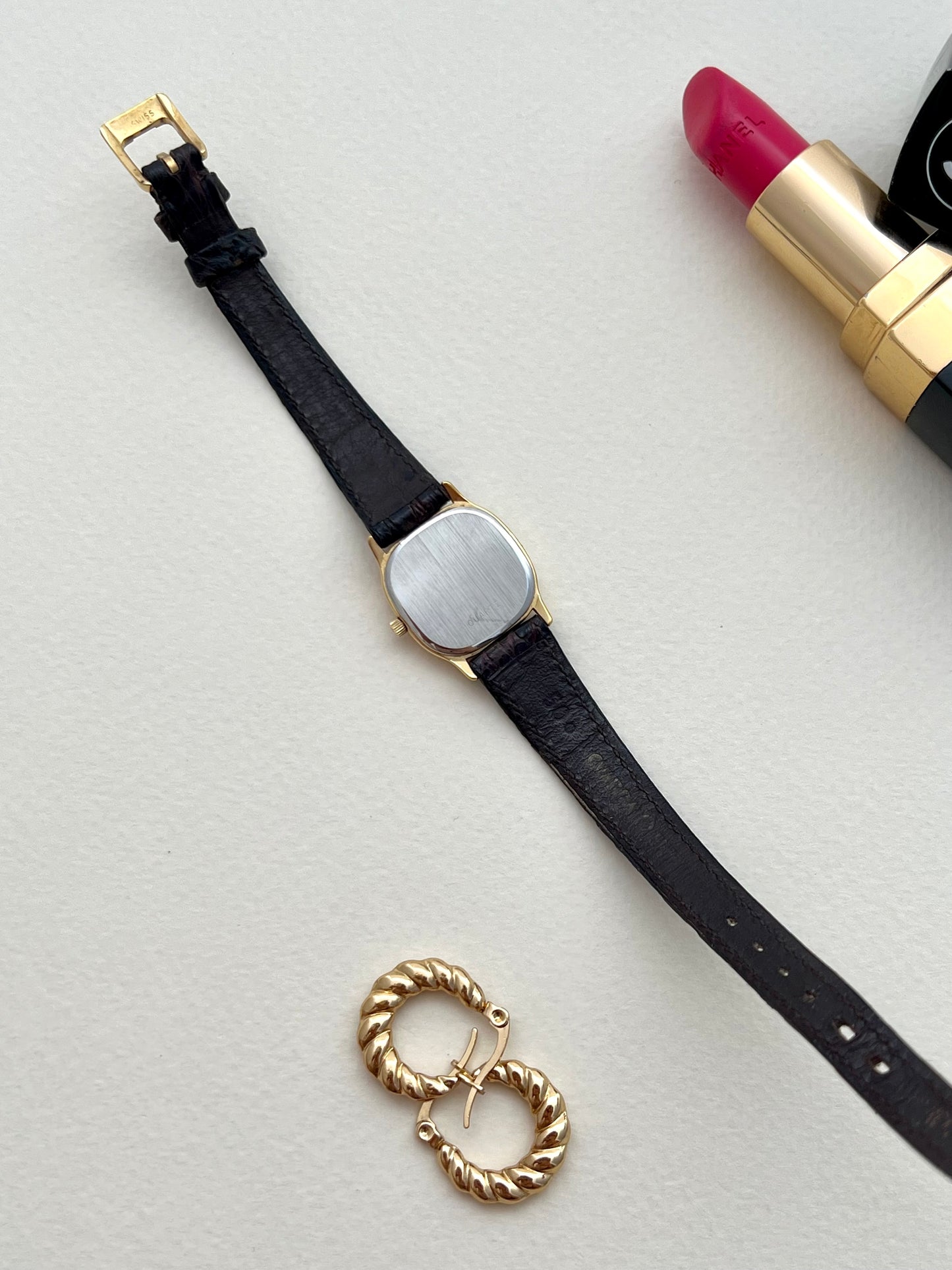 Omega De Ville Gold Tone Cushioned Square Women's Watch