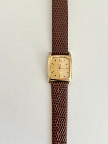Omega De Ville Gold Cushion Watch