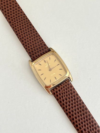 Omega De Ville Gold Cushion Watch