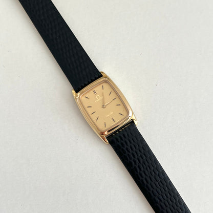 Omega De Ville Gold Soft Rectangular Women's Watch