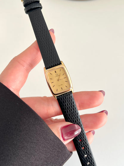Omega De Ville Gold Soft Rectangular Women's Watch