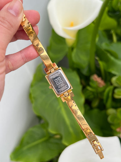 Givenchy Millesime Gold Women's Watch with Lipstick Red Dial