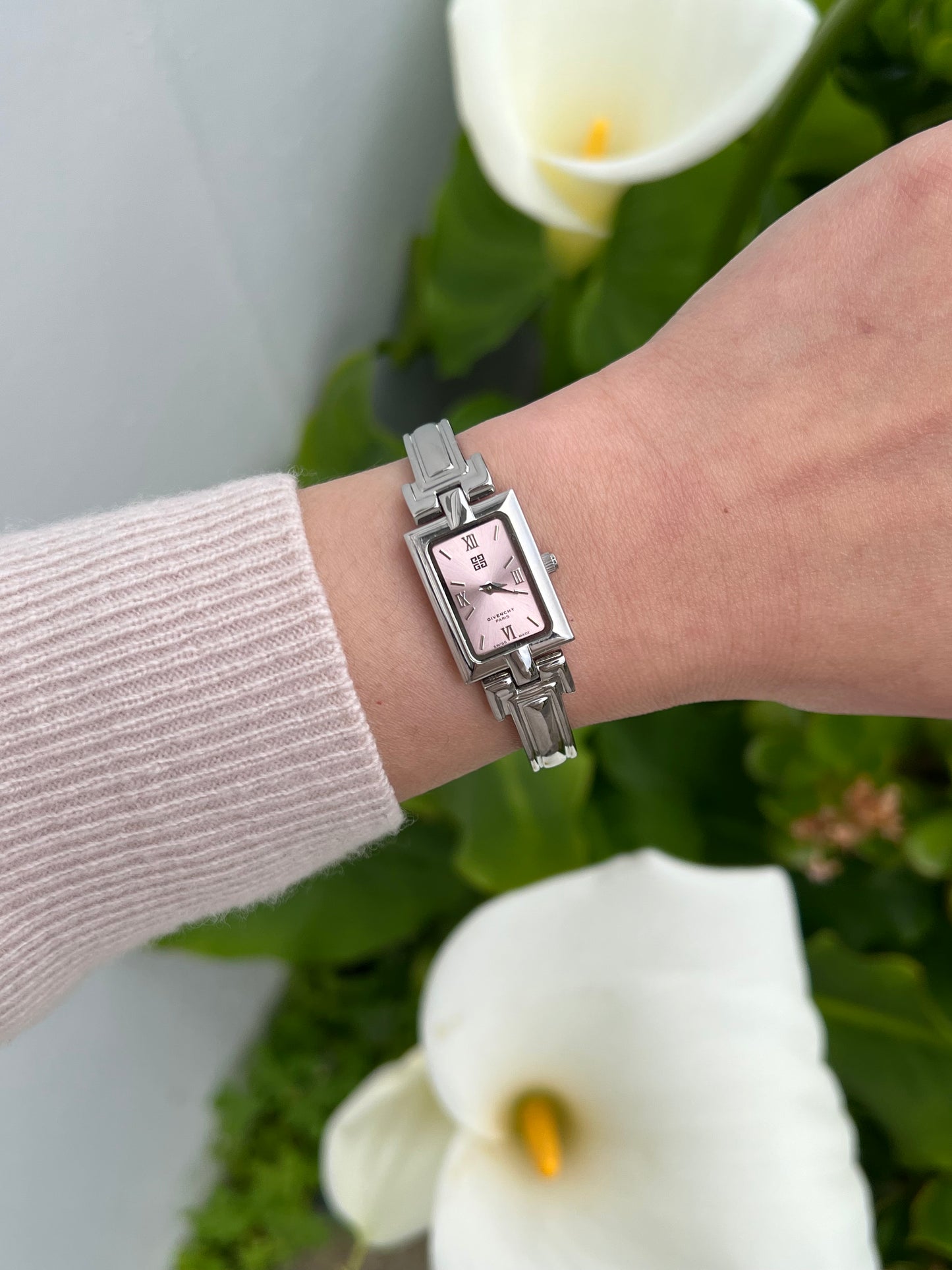 Givenchy Millesime Women's Watch with Pink Sunburst Dial