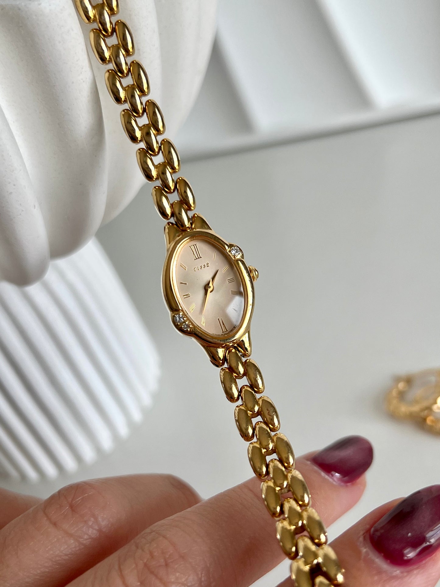 Seiko Tisse Rice Bracelet Watch with inlaid Diamonds
