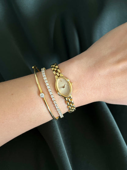 Seiko Tisse Rice Bracelet Watch with inlaid Diamonds
