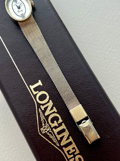Longines Oval Crystal Dial Ladies Watch