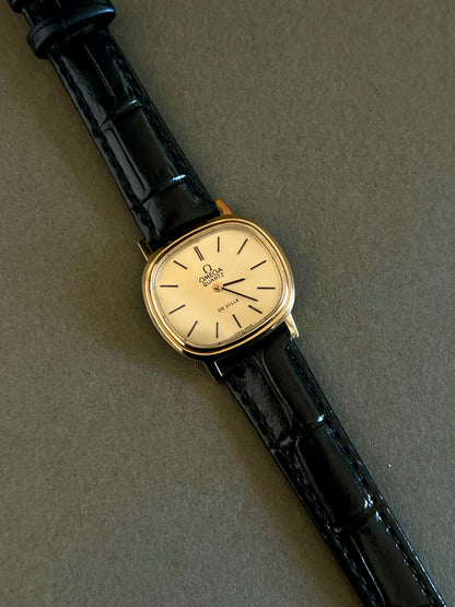 Omega De Ville Cushion Gold Toned Woman's Watch