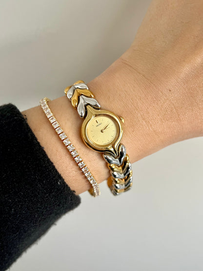 Seiko Two Tone Laurel Bracelet Women's Watch
